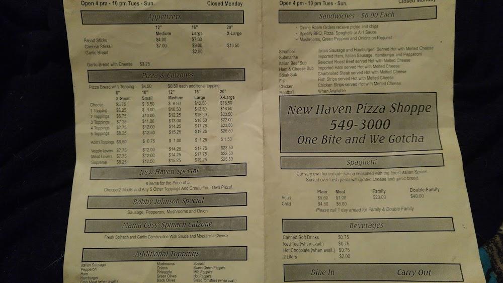 New Haven's Pizza Shoppe Cheese Sticks